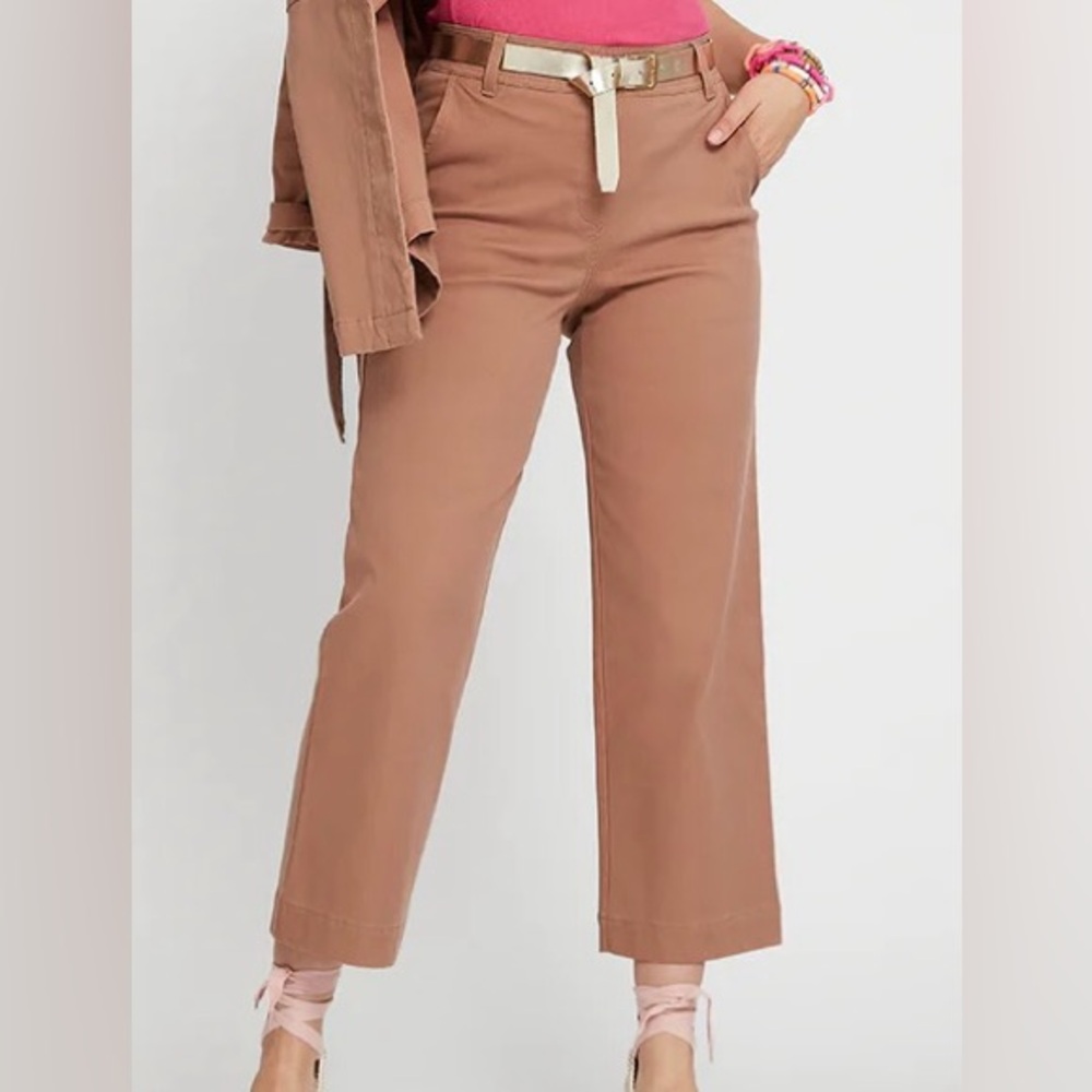 Betabrand Burton Twill Crop Chino Pants